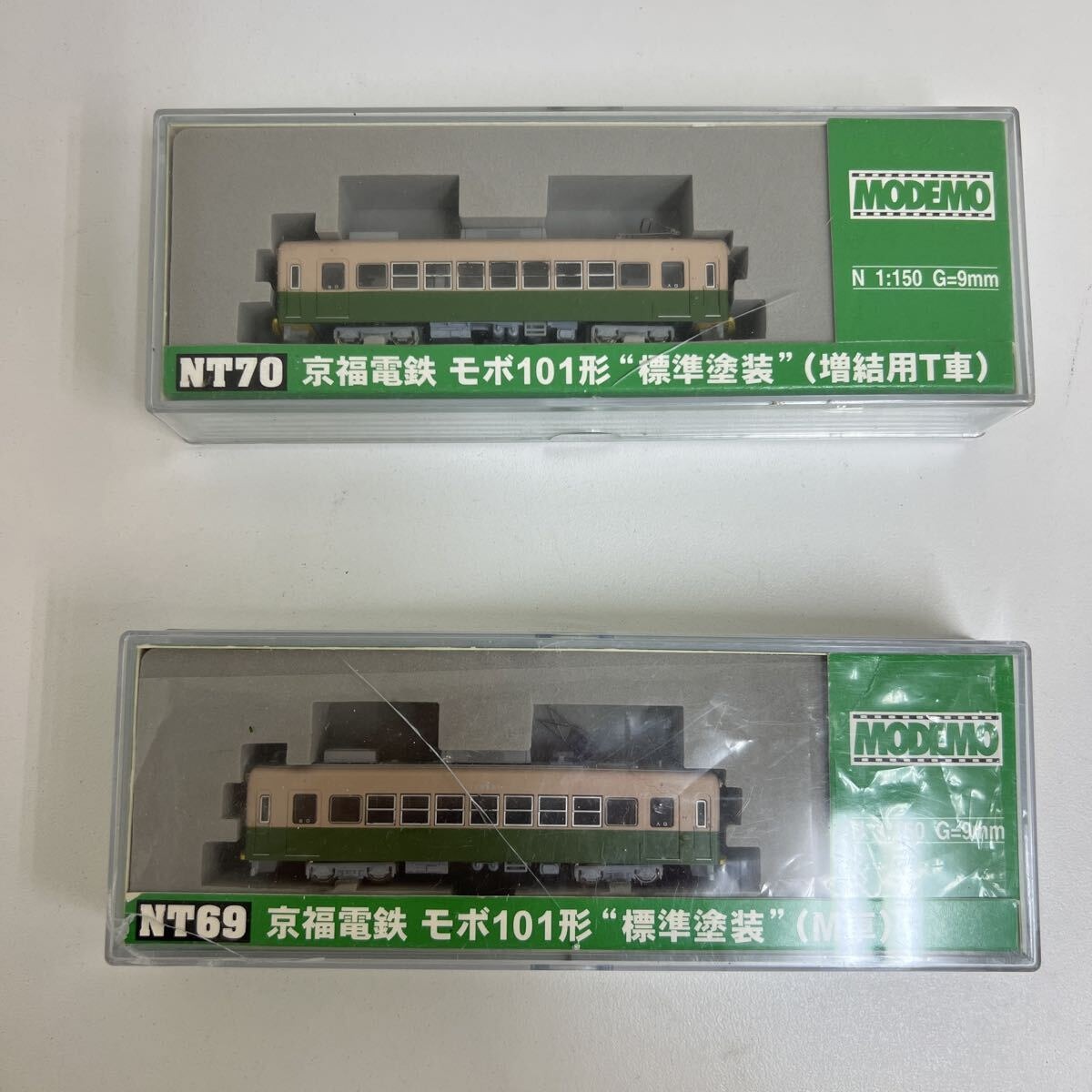 2点 NT70 京福電鉄 モボ101形 標準塗装 M車 他 N